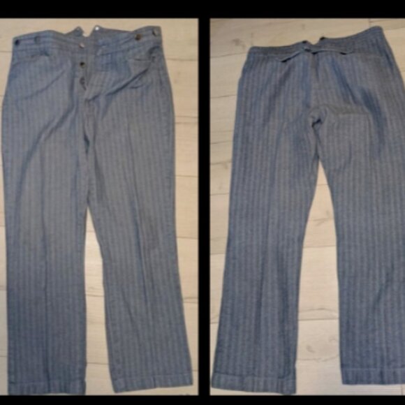 Vintage Frontier War Reenactment Pants Buckle Back Mens Sz 38 - Picture 1 of 4